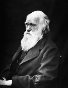 Old, bearded Darwin