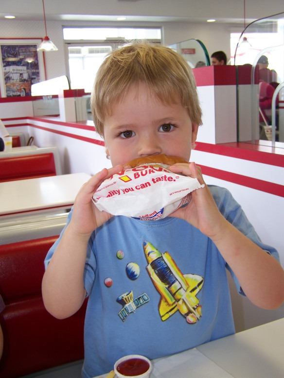 In-N-Out, that's what a hamburger's all about!